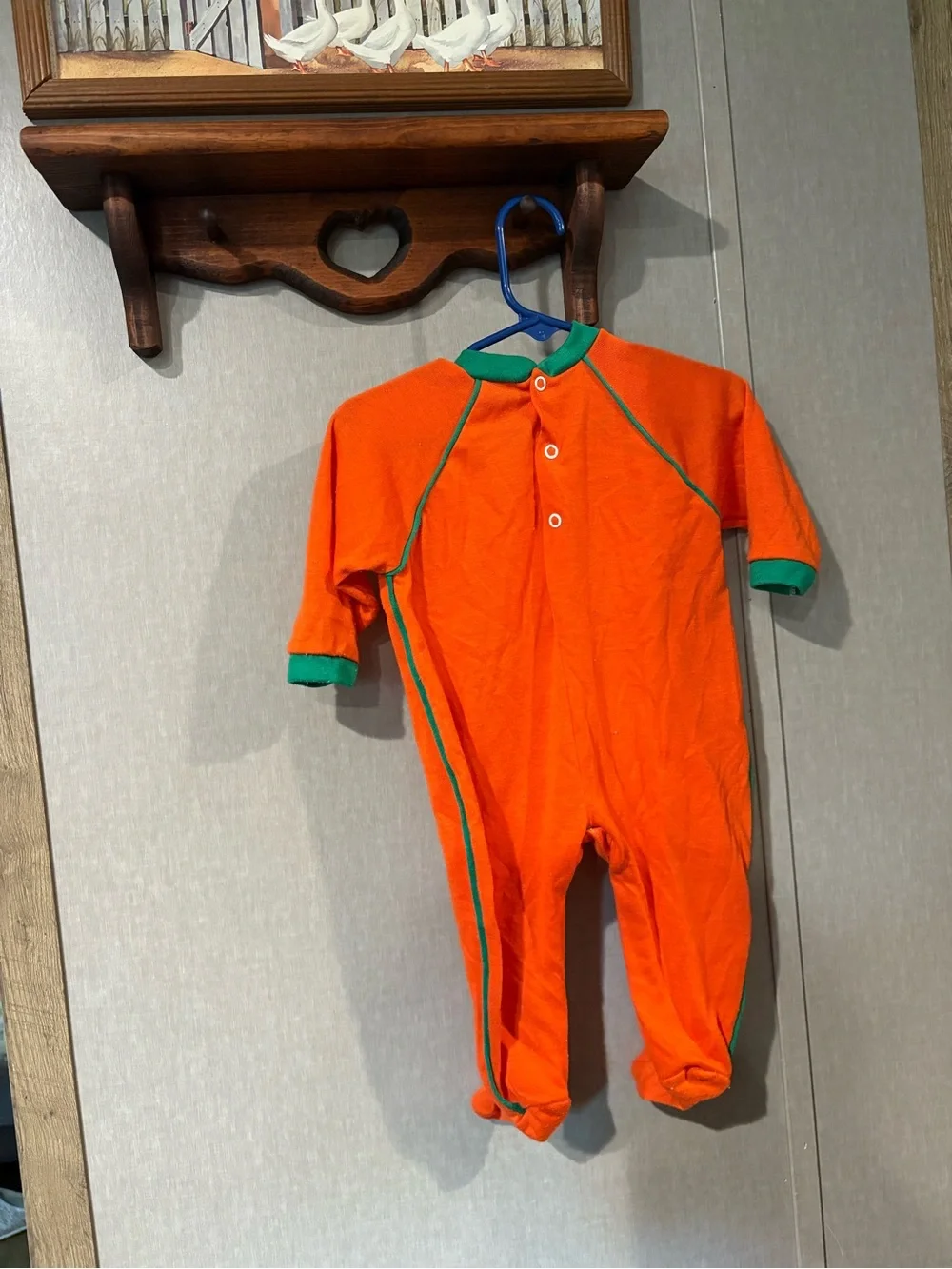 Vintage 1994 Baby B’Gosh pumpkin sleeper